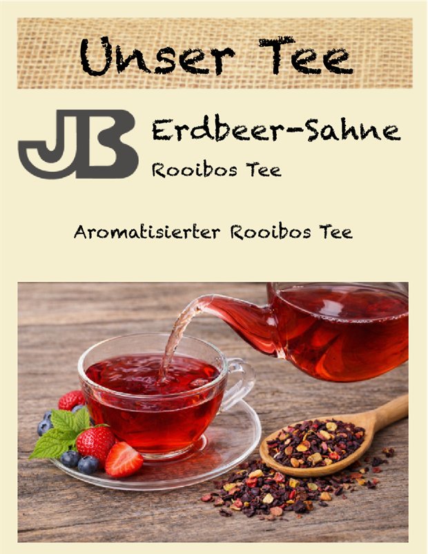 JB Unser Tee Erdbeer-Sahne
