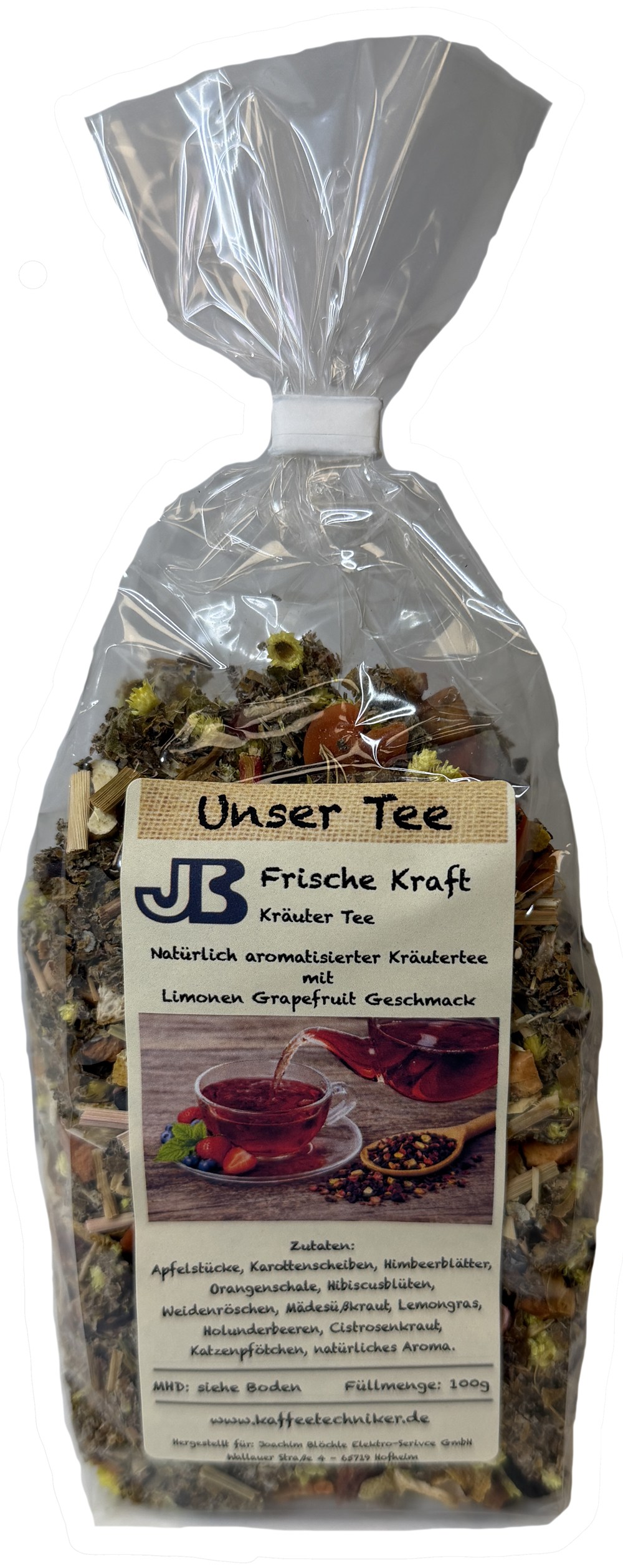 JB Unser Tee Frische Kraft - Kraeutertee, 100 g
