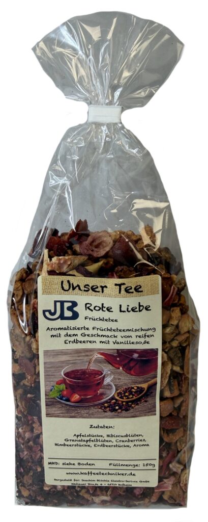 JB Unser Tee Rote Liebe - Fruechtetee, 150 g