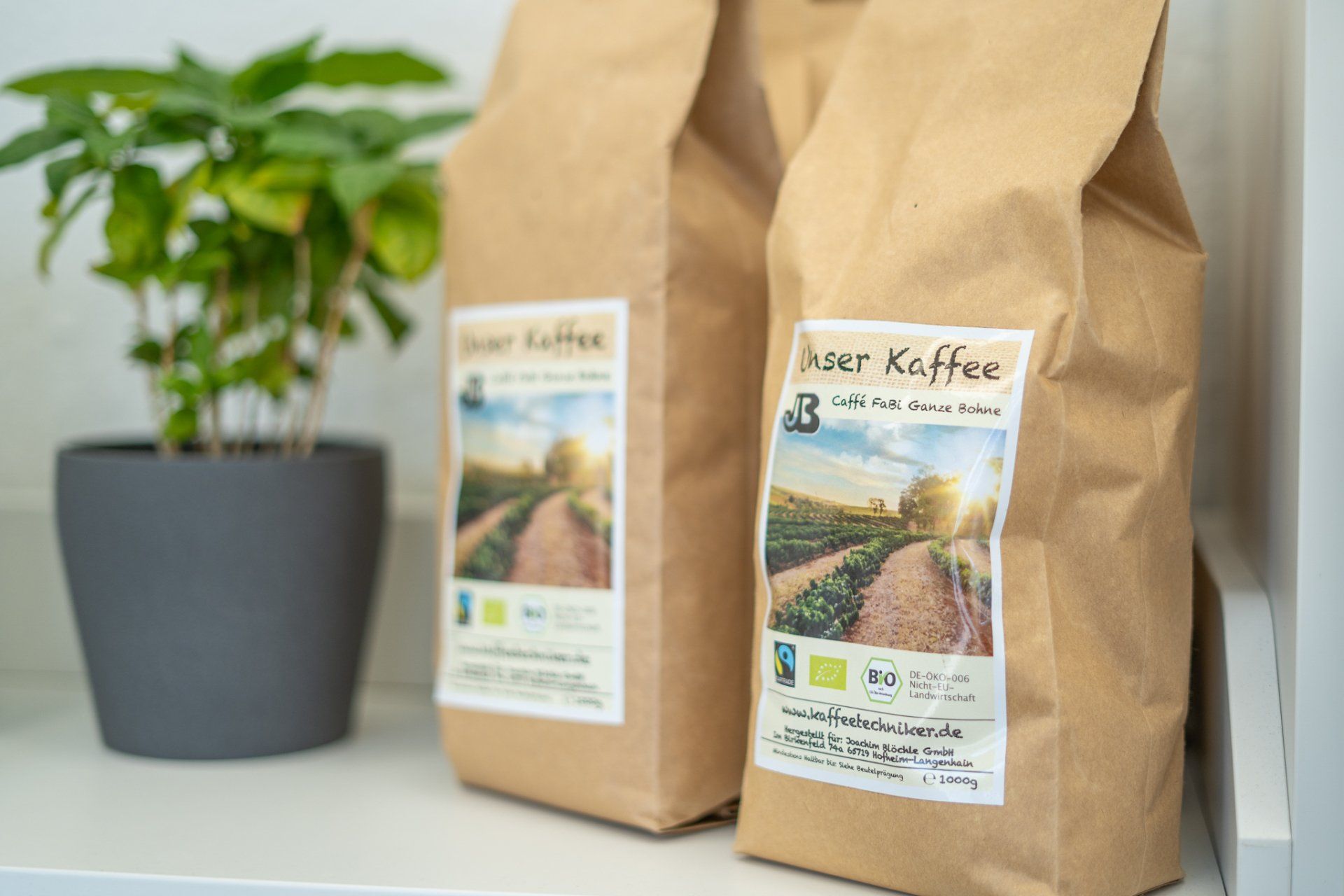 Unser Kaffee – eigene Röstung im 1000-g-Beutel mit Aromaventil